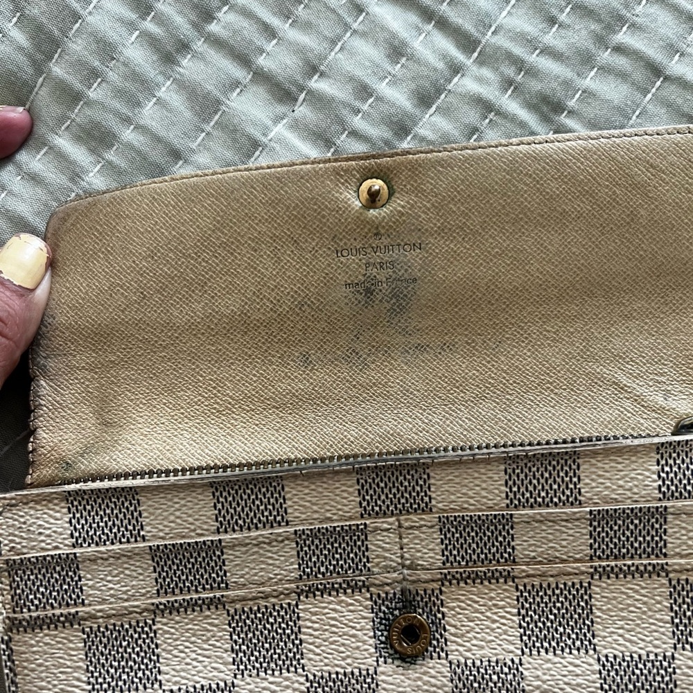 Louis Vuitton Damier Azur Cream wallet - Picture 6 of 7